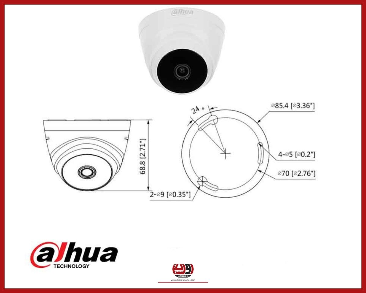 دوربین داهوا T1A51P 3 خرید دوربین DH-HAC-T1A51P داهوا